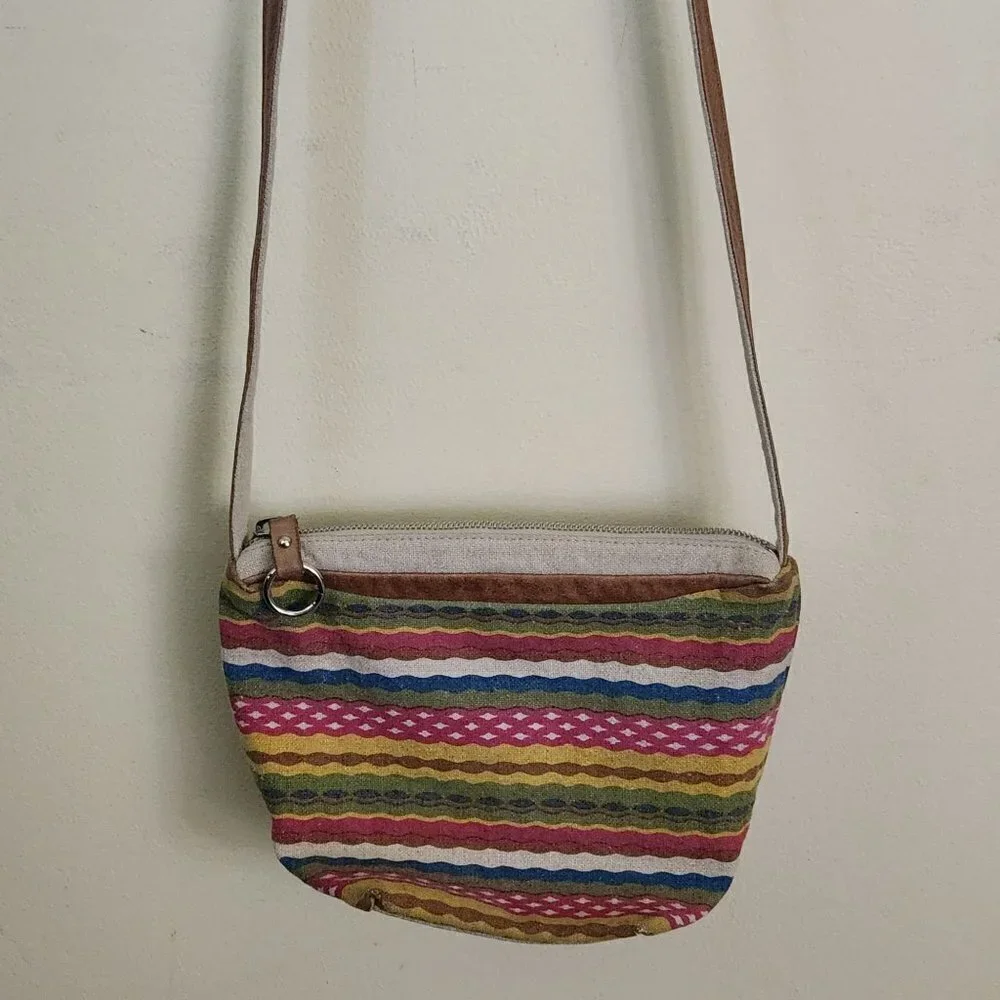 Hobo The Original Colorful Canvas Crossbody Bag